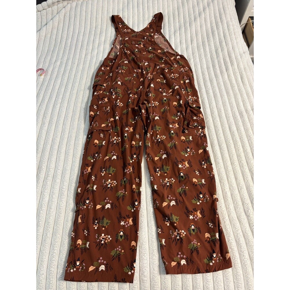 Duluth Trading Heirloom Gardening Bib Overalls Gnome chickens Large 31” Inseam - Picture 16 of 16